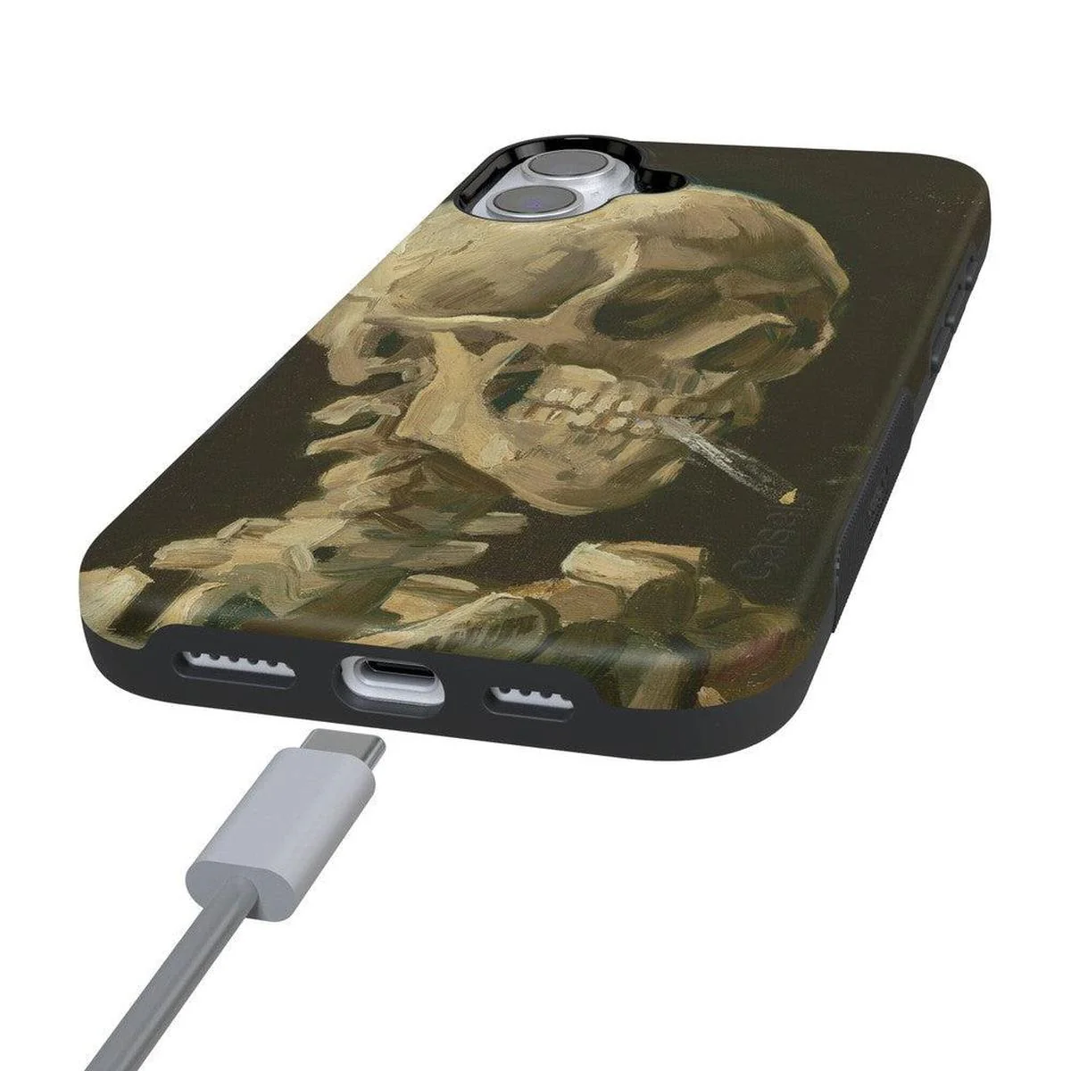 Van Gogh | Head of a Skeleton with a Burning Cigarette Phone Case - Image 108