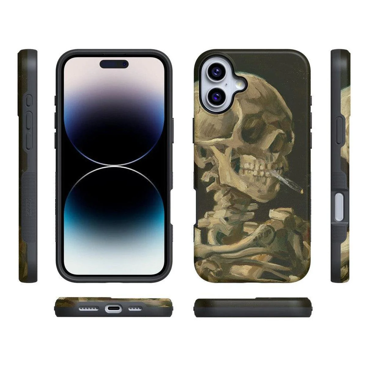 Van Gogh | Head of a Skeleton with a Burning Cigarette Phone Case - Image 110