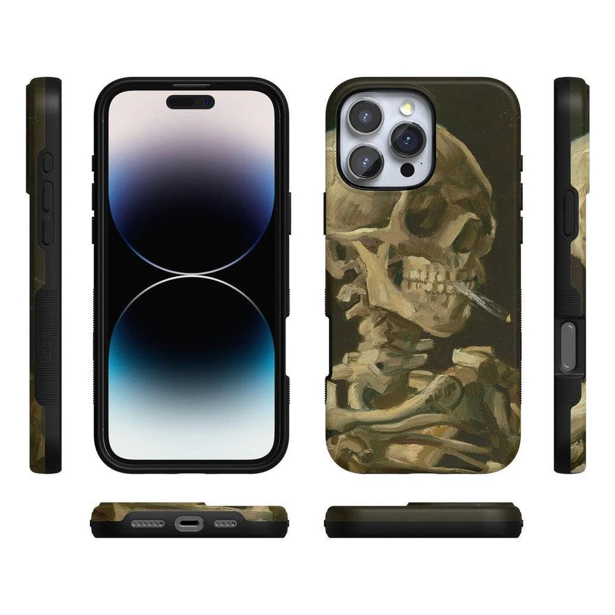 Van Gogh | Head of a Skeleton with a Burning Cigarette Phone Case - Image 99