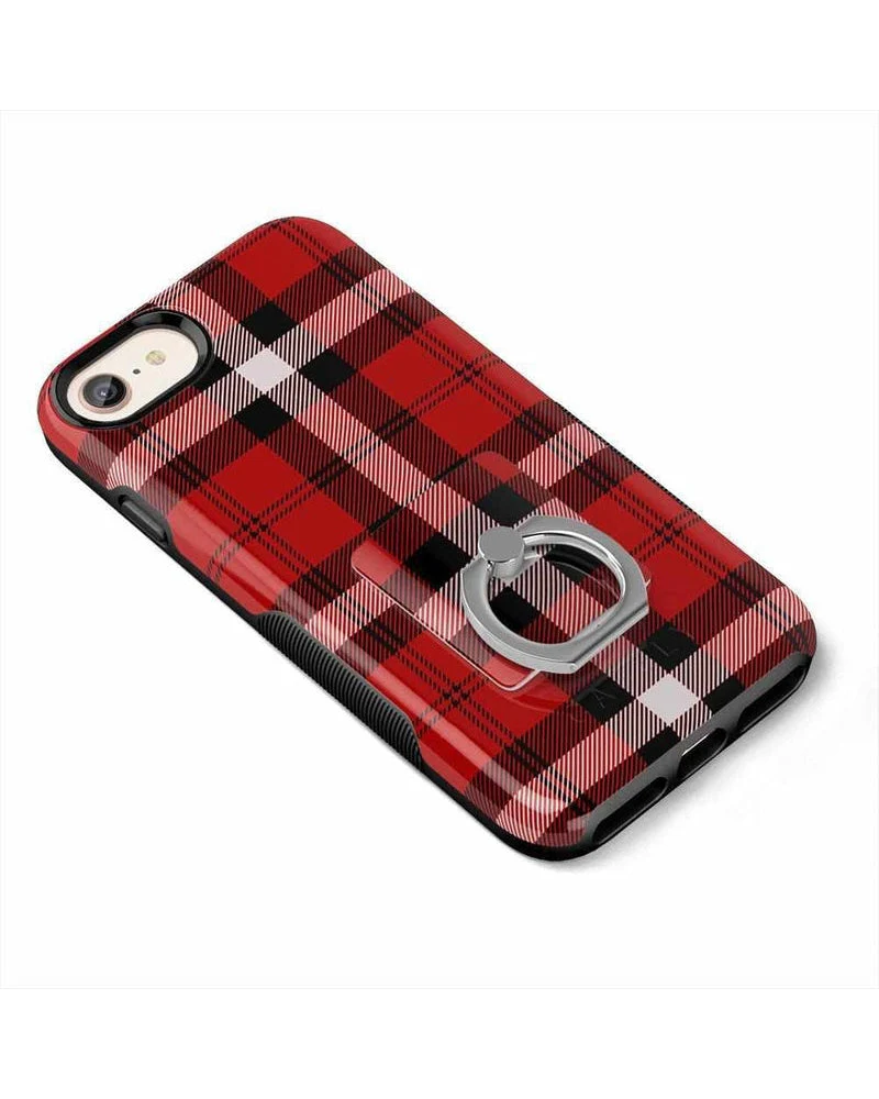 As if! | Red Plaid Phone Ring - Image 3