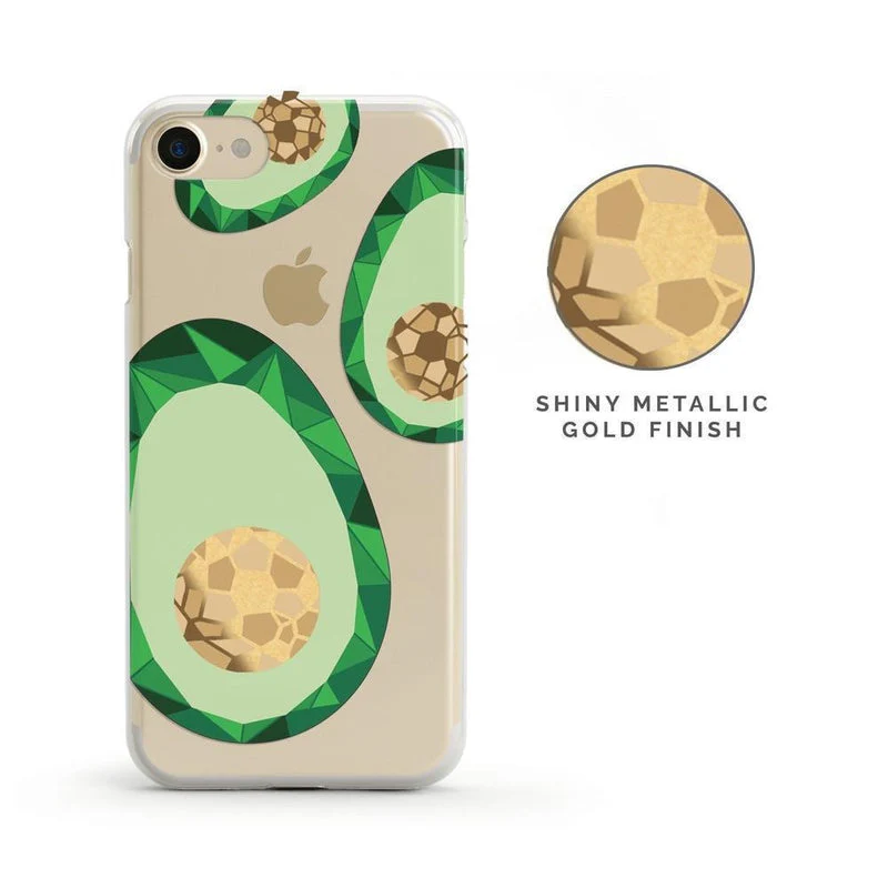 Just Ripe | Avocado Gold Clear Case - Image 25