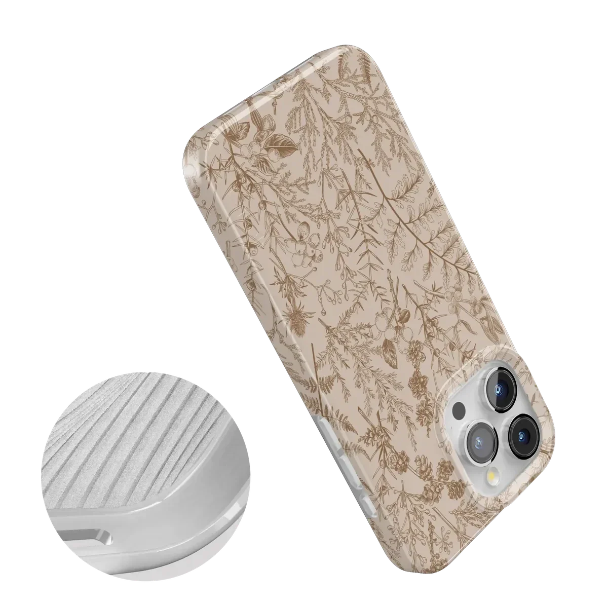 Beige Garden | Neutral Floral Case - Image 104