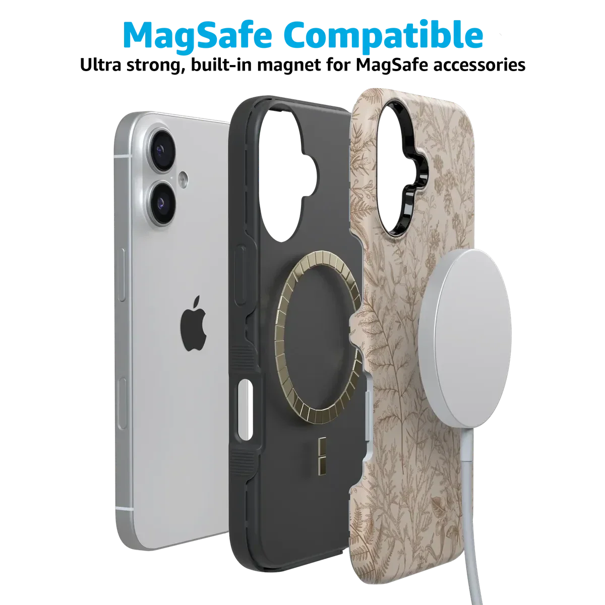 Beige Garden | Neutral Floral Case - Image 46