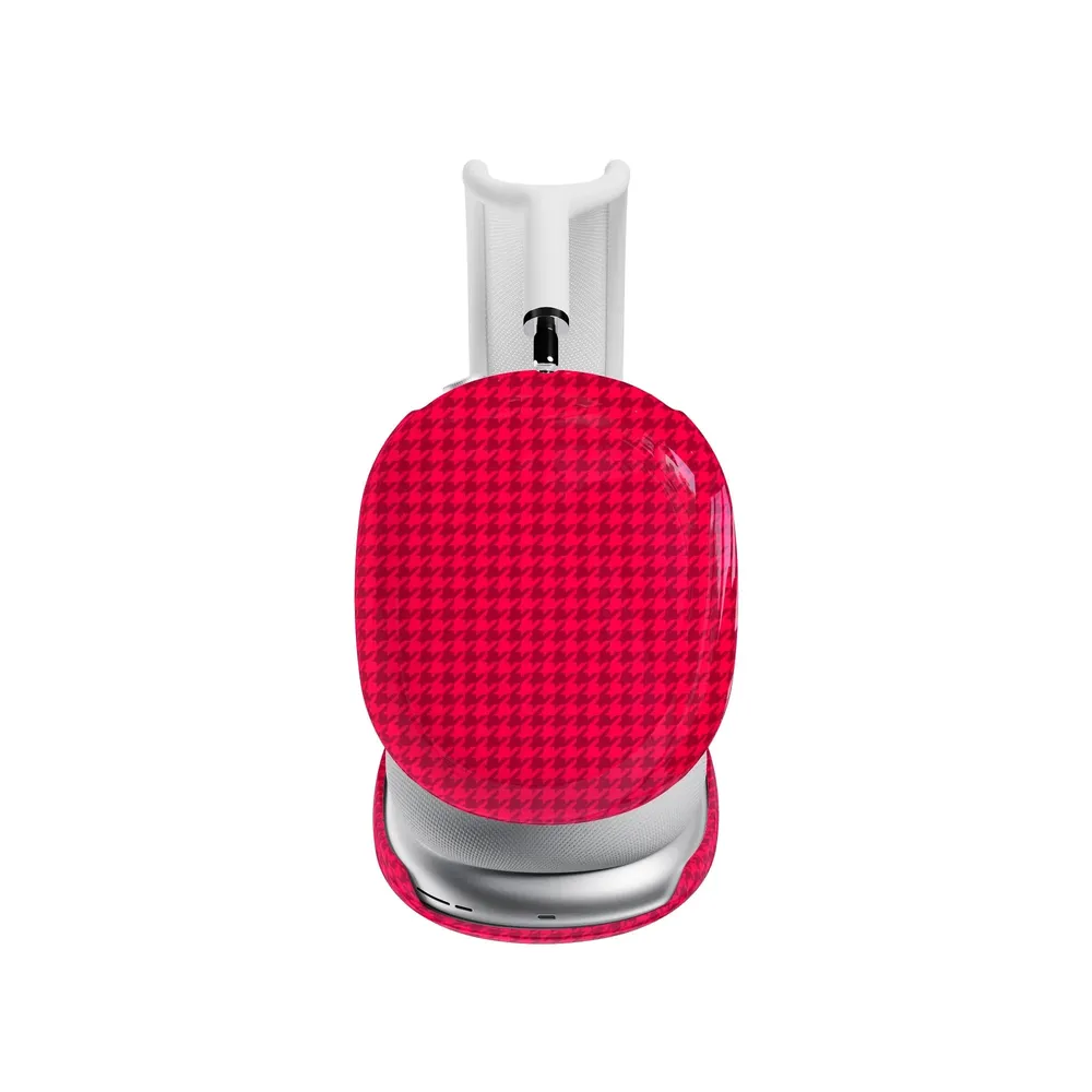 Best Dressed | Red Houndstooth AirPods Max Case - Image 6