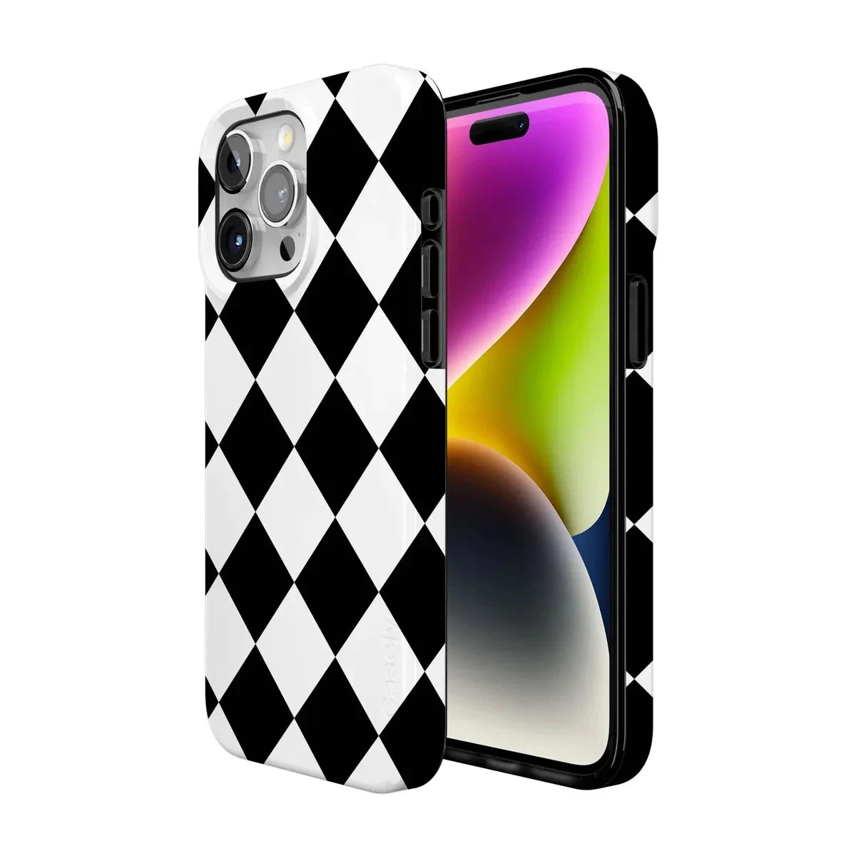 Black Checkerboard | High Contrast Design Case - Image 153