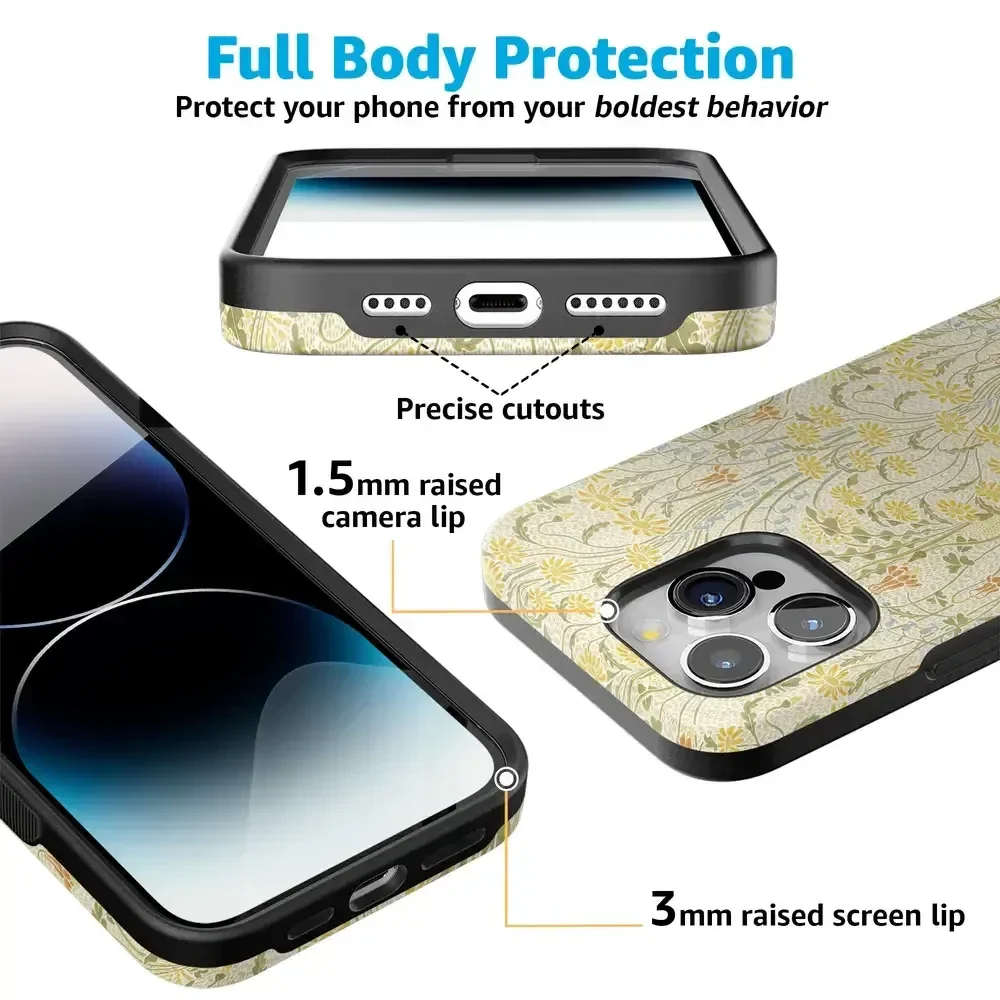 Boho Blooms | Golden Floral Case - Image 155