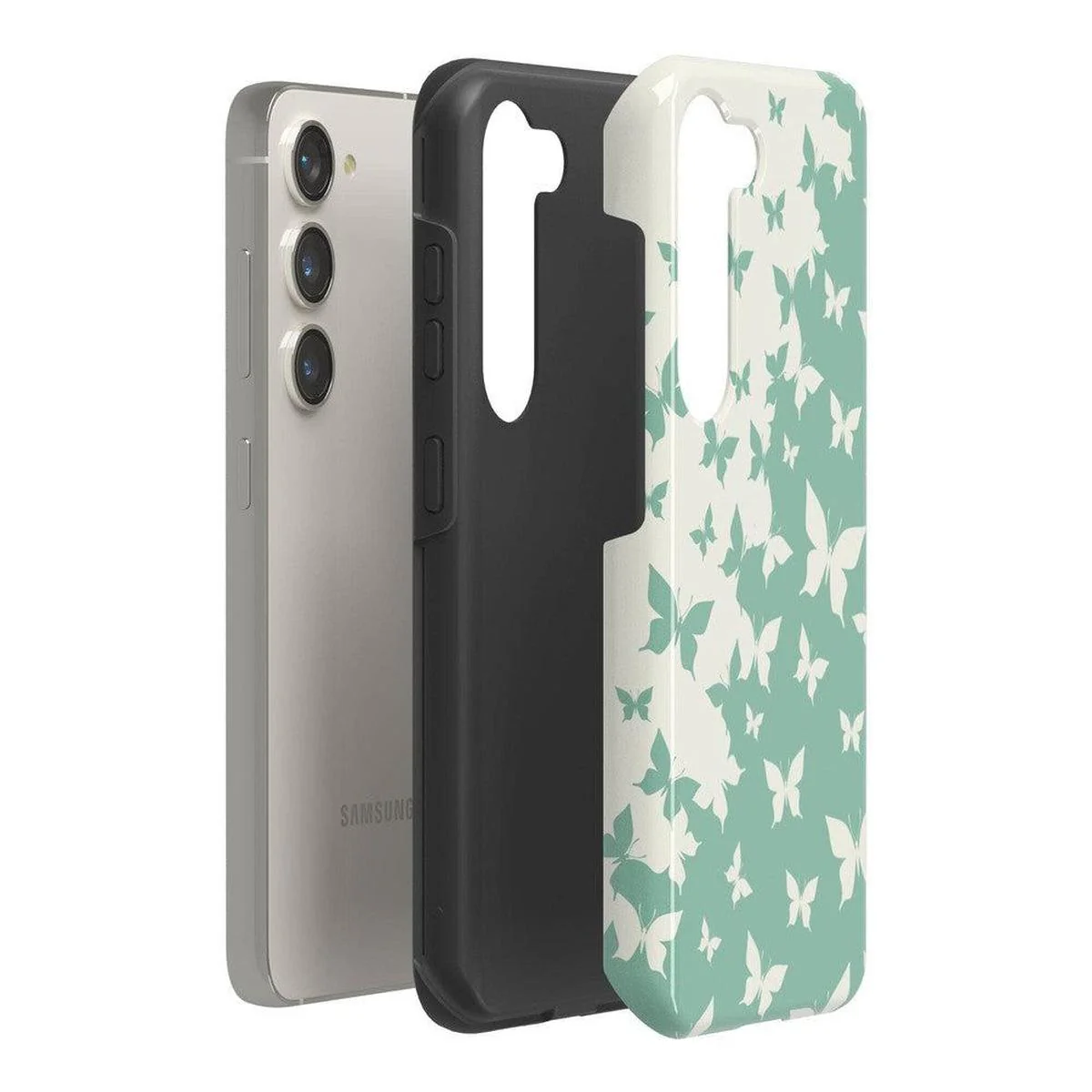 Butterfly Effect | Sage Colorblock Samsung Case - Image 16