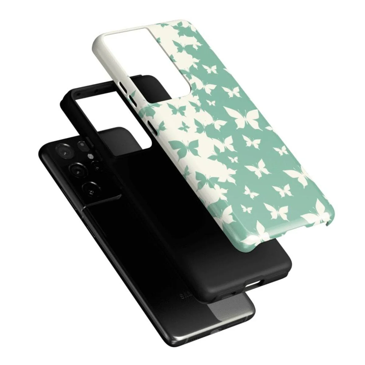 Butterfly Effect | Sage Colorblock Samsung Case - Image 29