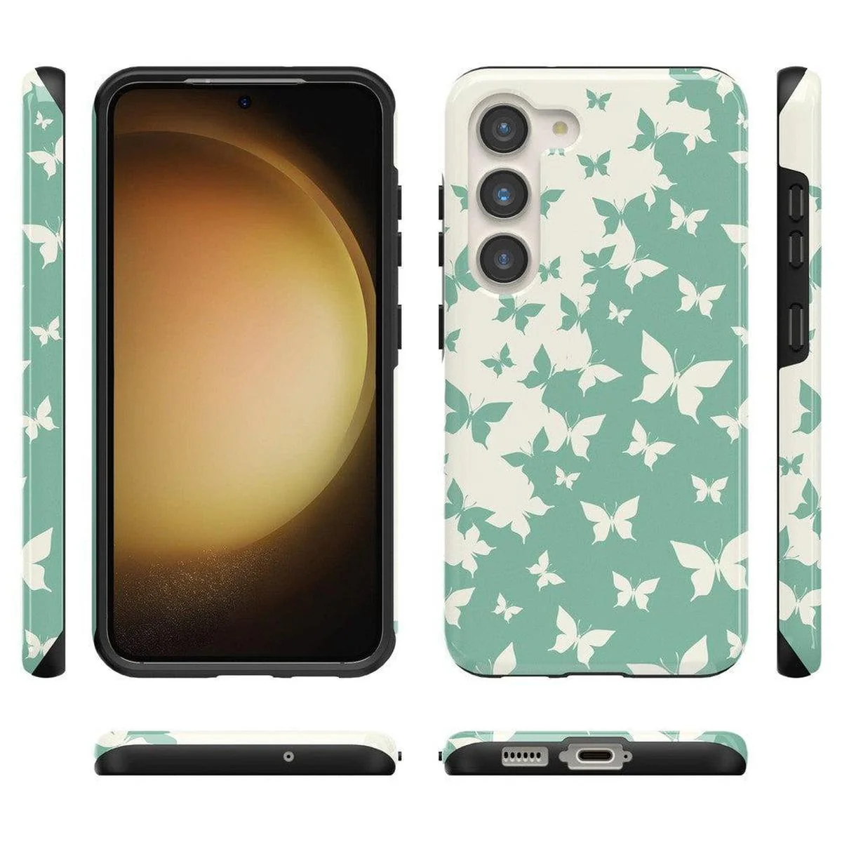 Butterfly Effect | Sage Colorblock Samsung Case - Image 8
