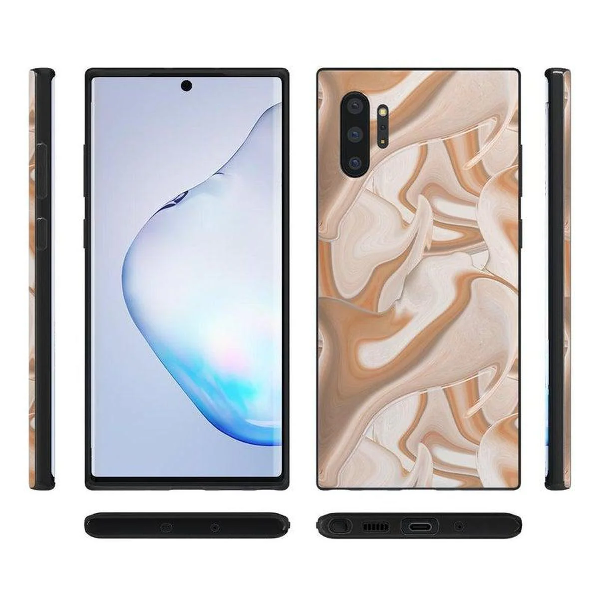 Caramel Delight | Marble Swirl Samsung Case - Image 12