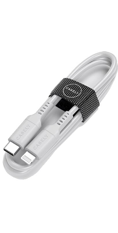 Fast Charging Cable | MFi Certified Lightning to USB-C Cord - White Cord - Image 3