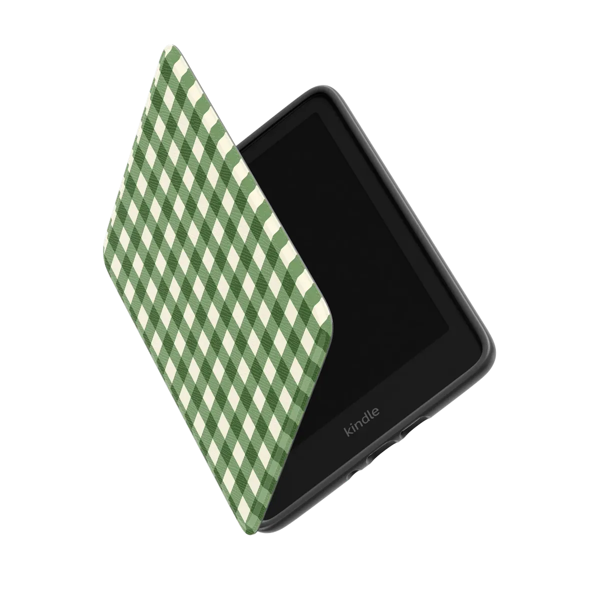 Checked Twice | Green Plaid Kindle Case - Image 6