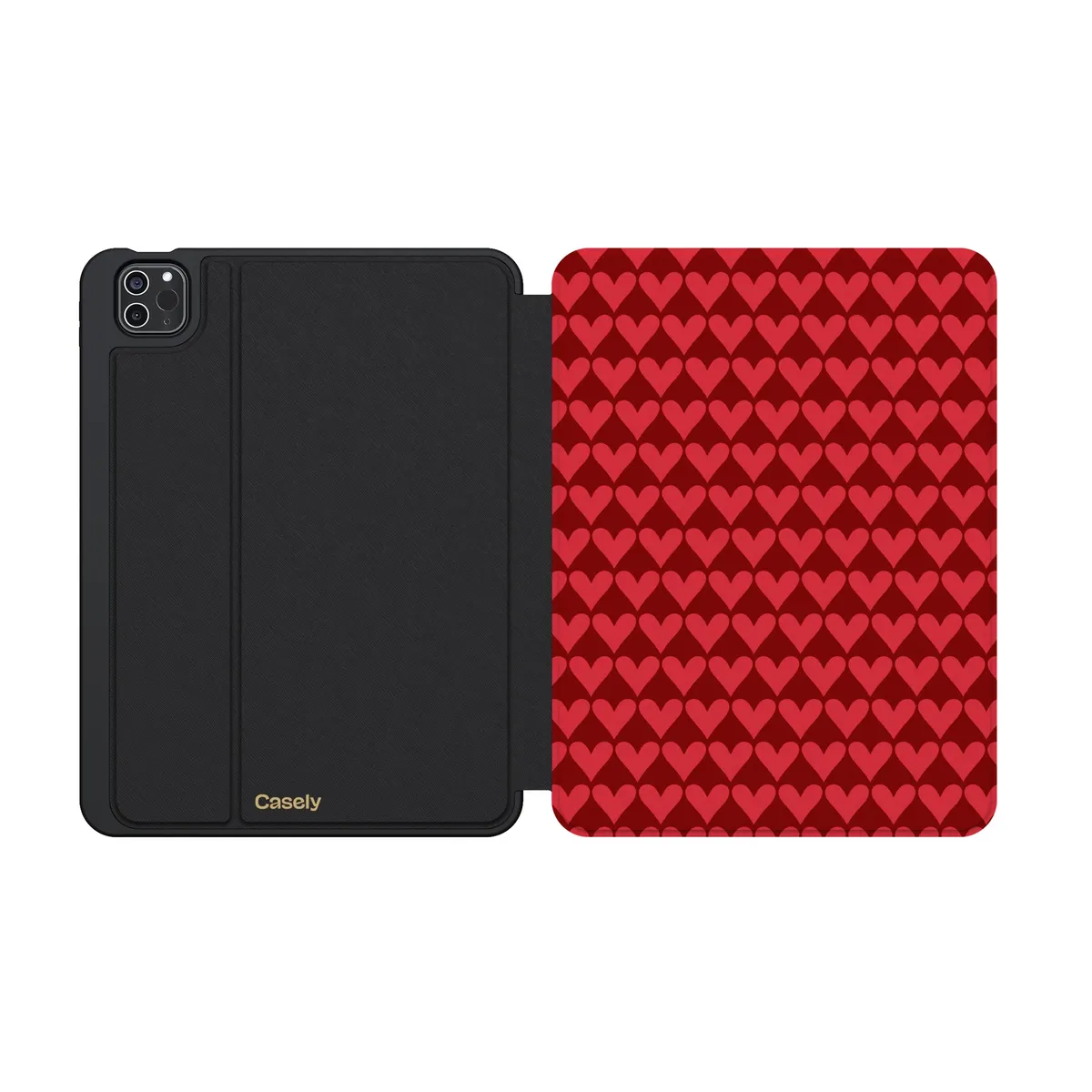 Crazy in Love | Red Hearts iPad Case - Image 23