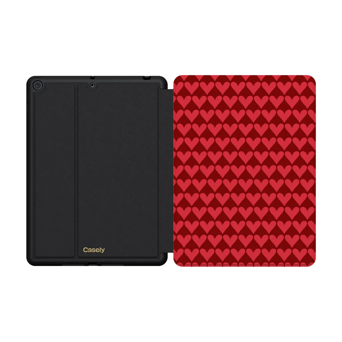 Crazy in Love | Red Hearts iPad Case - Image 31