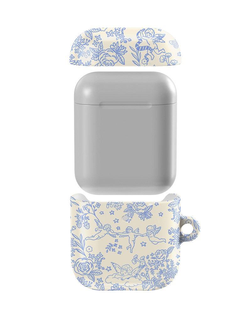 Cupid's Canvas | Periwinkle Floral AirPods Case - Image 4