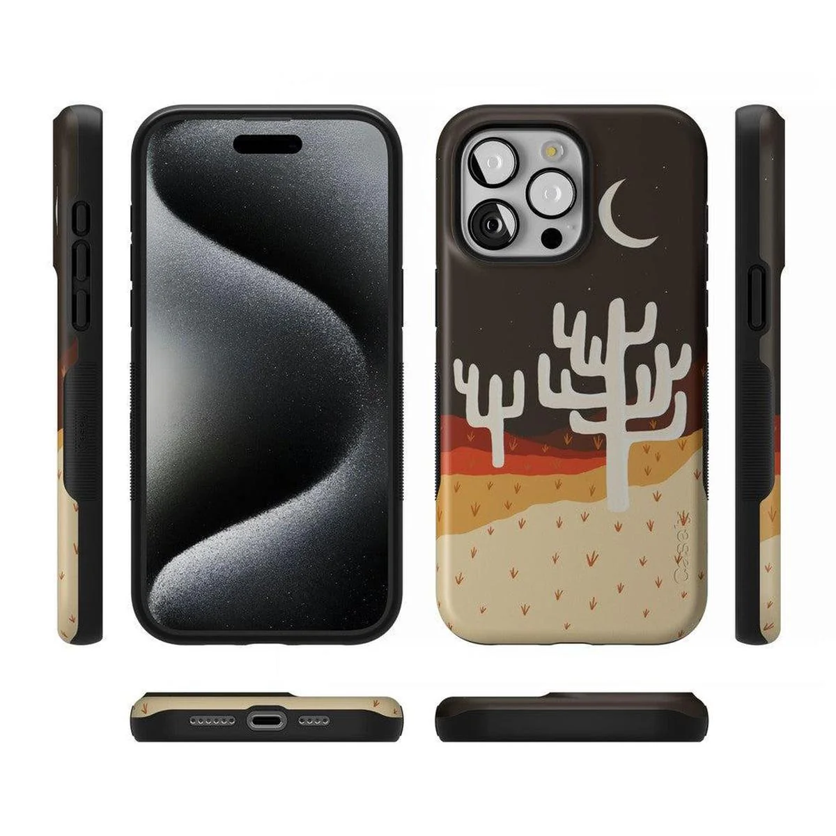 Desert Nights | Cactus Colorblock Case - Image 79
