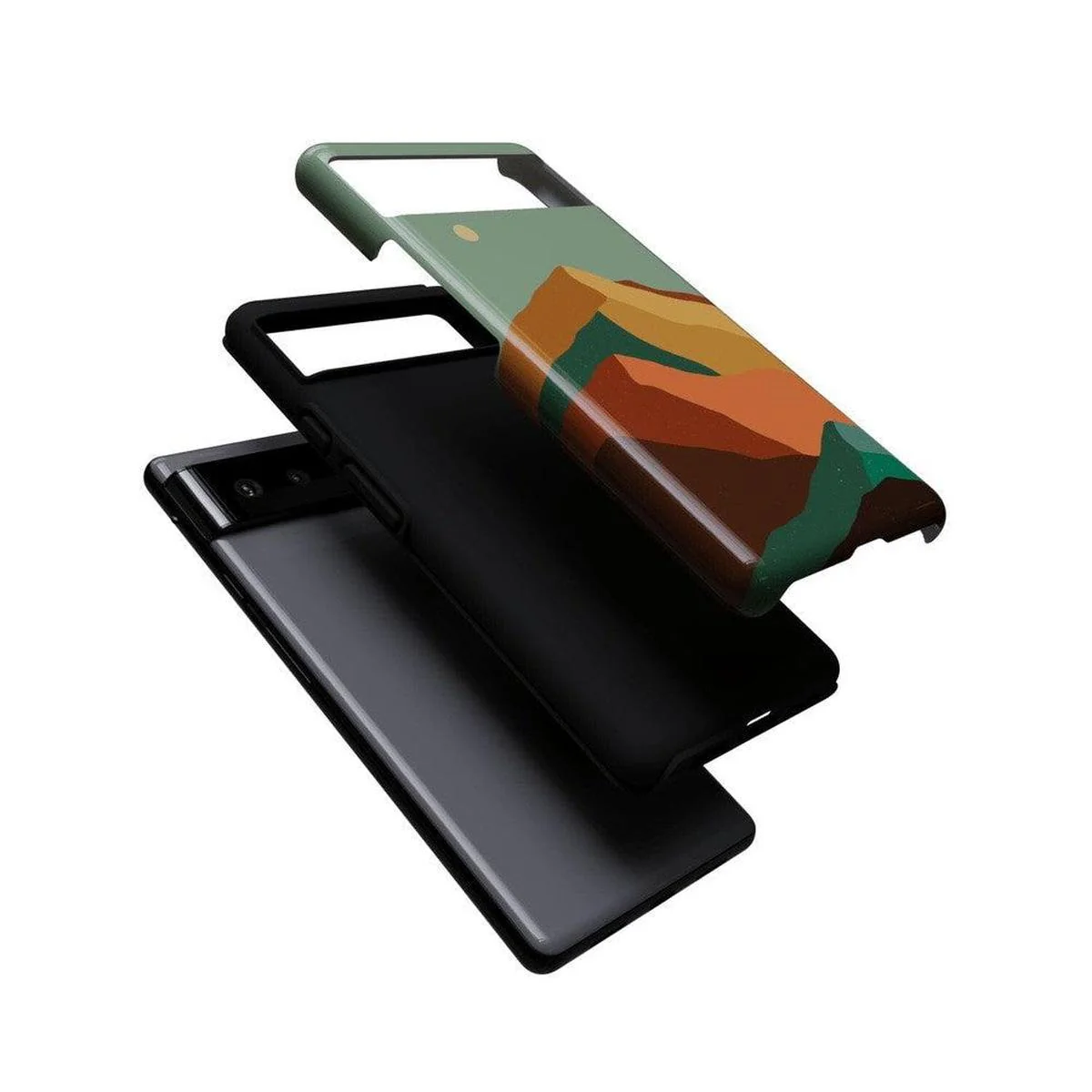 Endless Peaks | Colorblock Mountain Google Pixel Case - Image 3