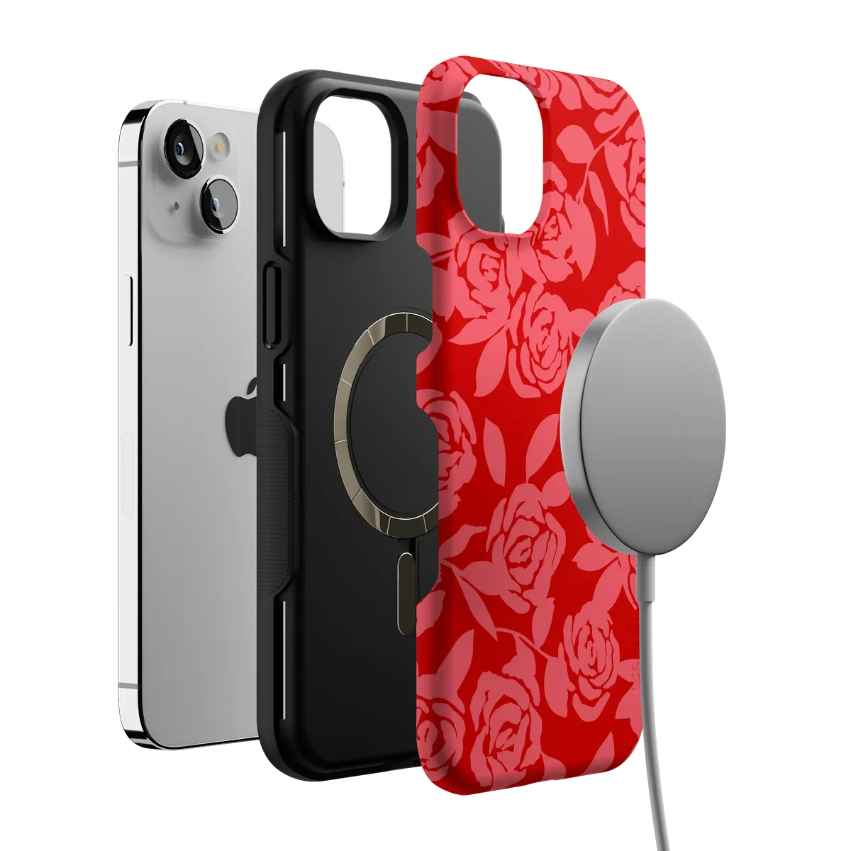 Final Rose | Red & Pink Floral Case - Image 58