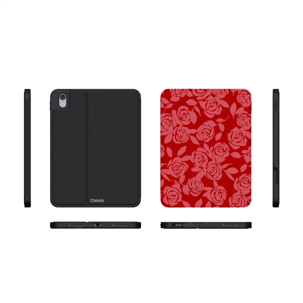 Final Rose | Red & Pink Floral iPad Case - Image 13