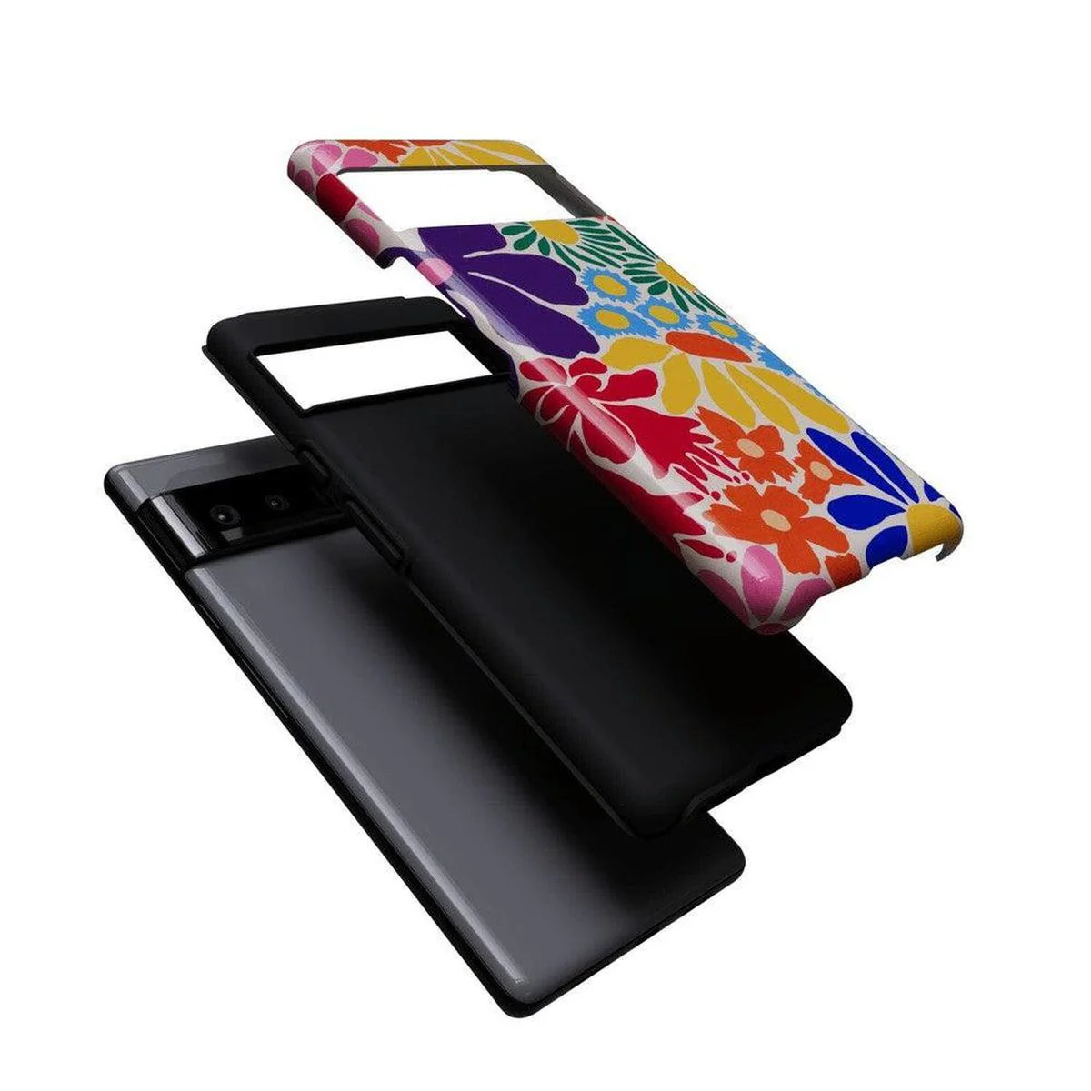 Flower Patch | Multi-Color Floral Google Pixel Case - Image 6