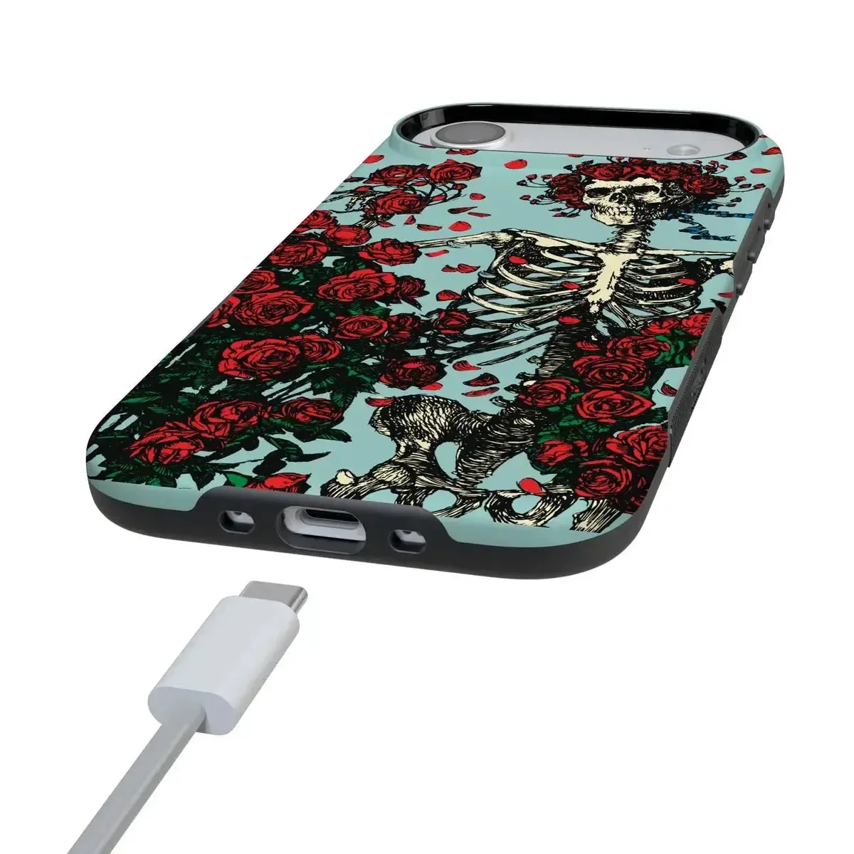 Forever Grateful | Grateful Dead Skeleton Floral Case - Image 125