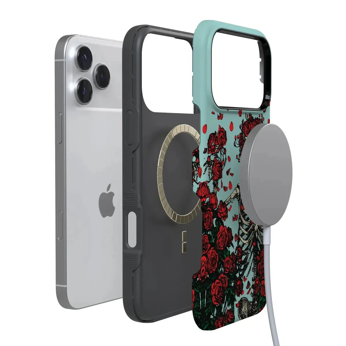 Forever Grateful | Grateful Dead Skeleton Floral Case - Image 4