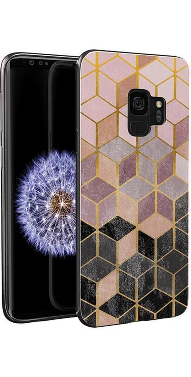 Stepping Up | Geo Rose Gold Marble Samsung Case - Image 5