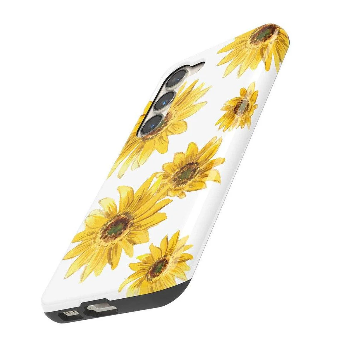 Golden Garden | Yellow Sunflower Floral Samsung Case - Image 15