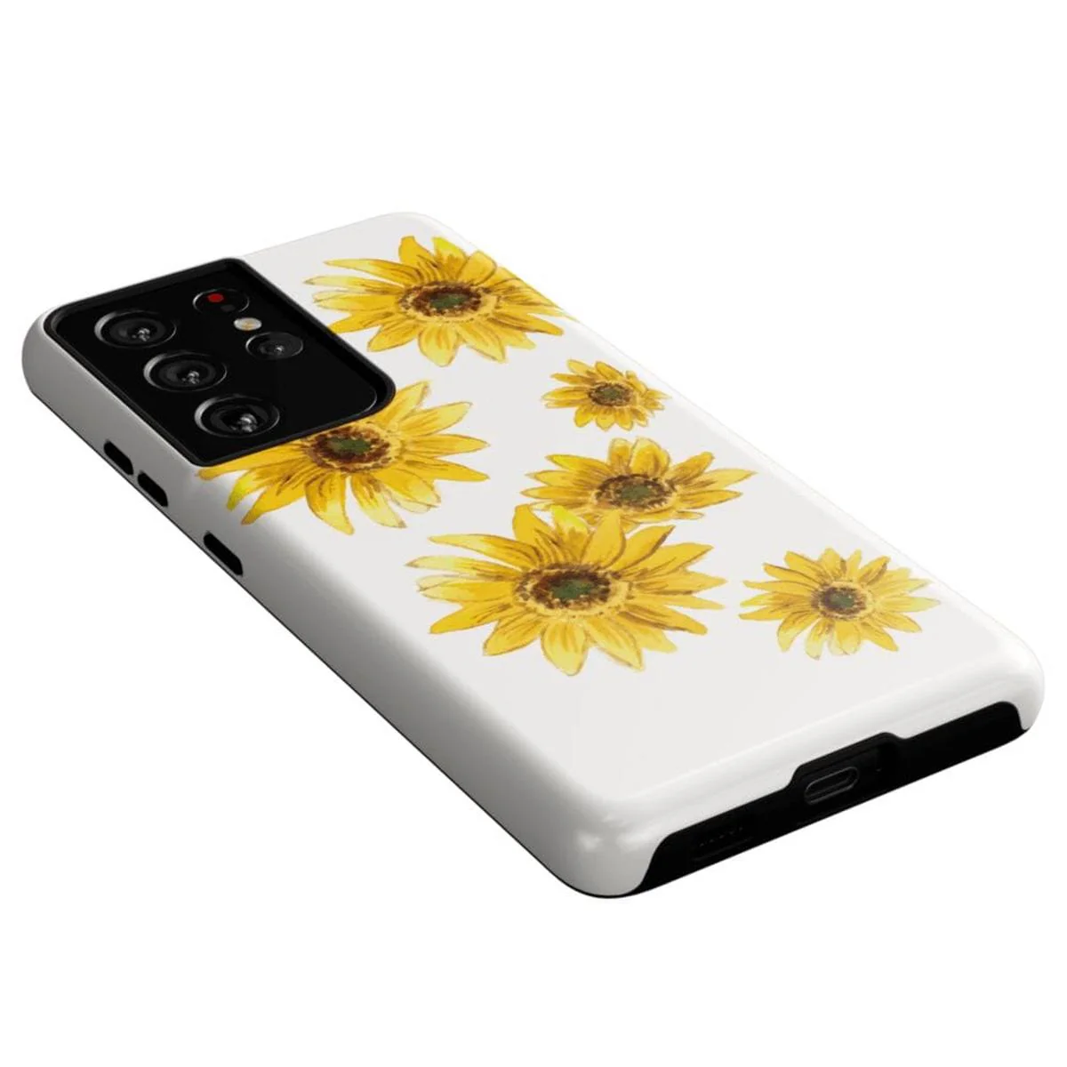 Golden Garden | Yellow Sunflower Floral Samsung Case - Image 28