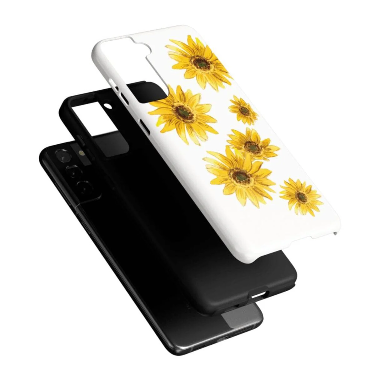 Golden Garden | Yellow Sunflower Floral Samsung Case - Image 32