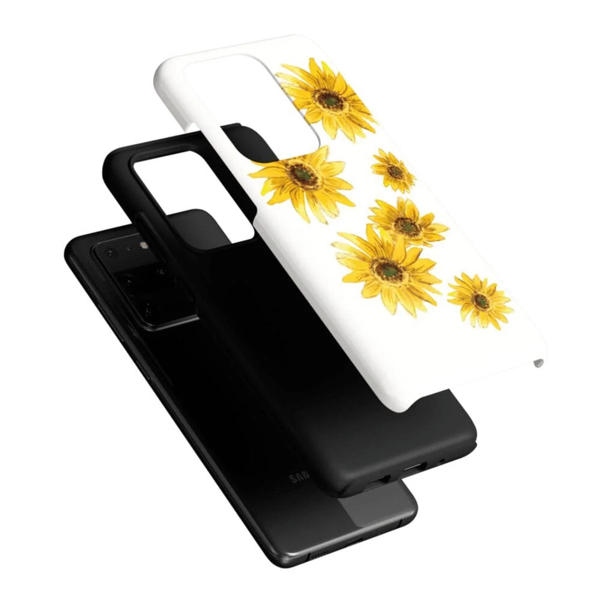 Golden Garden | Yellow Sunflower Floral Samsung Case - Image 37