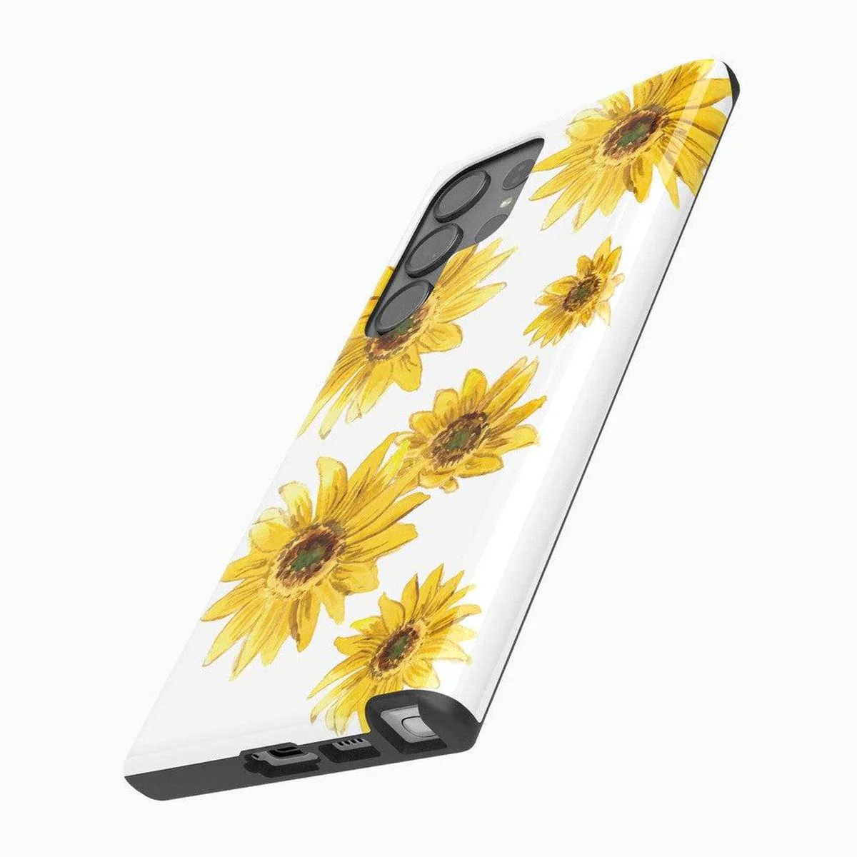 Golden Garden | Yellow Sunflower Floral Samsung Case - Image 4