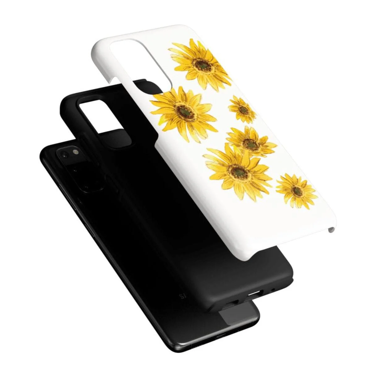 Golden Garden | Yellow Sunflower Floral Samsung Case - Image 42