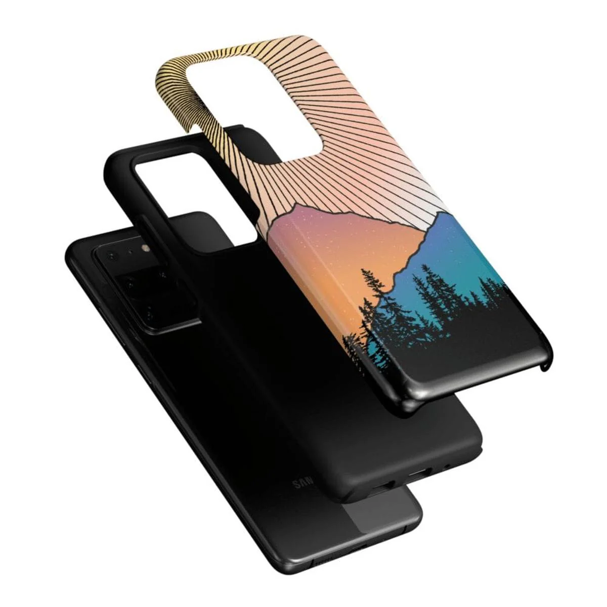 Golden Hour | Mountain Sunset Samsung Case - Image 39