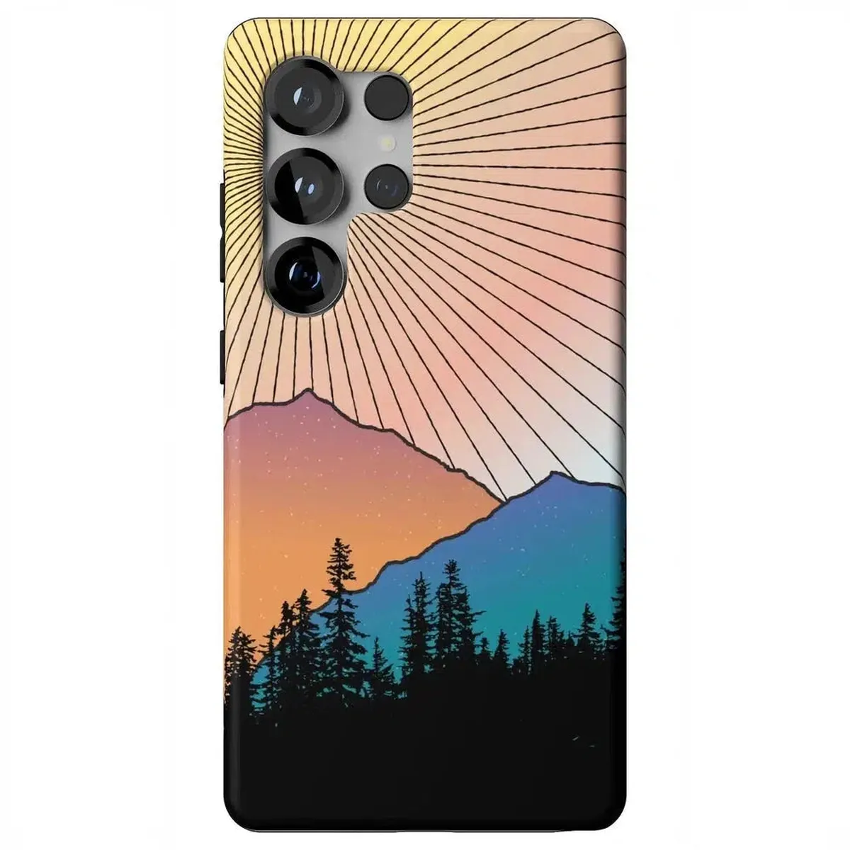 Golden Hour | Mountain Sunset Samsung Case - Image 51