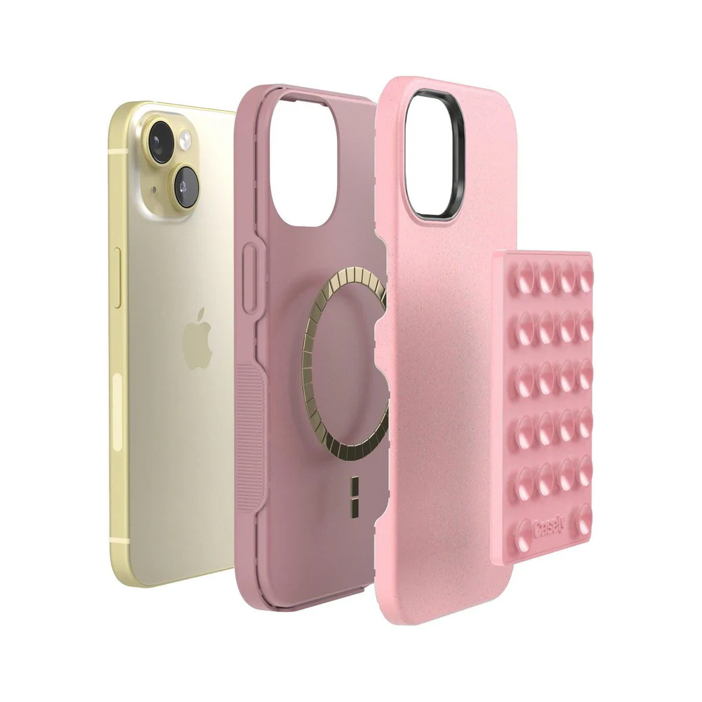 Grippy | Pink Silicone Suction Phone Mount with MagSafe - Image 6