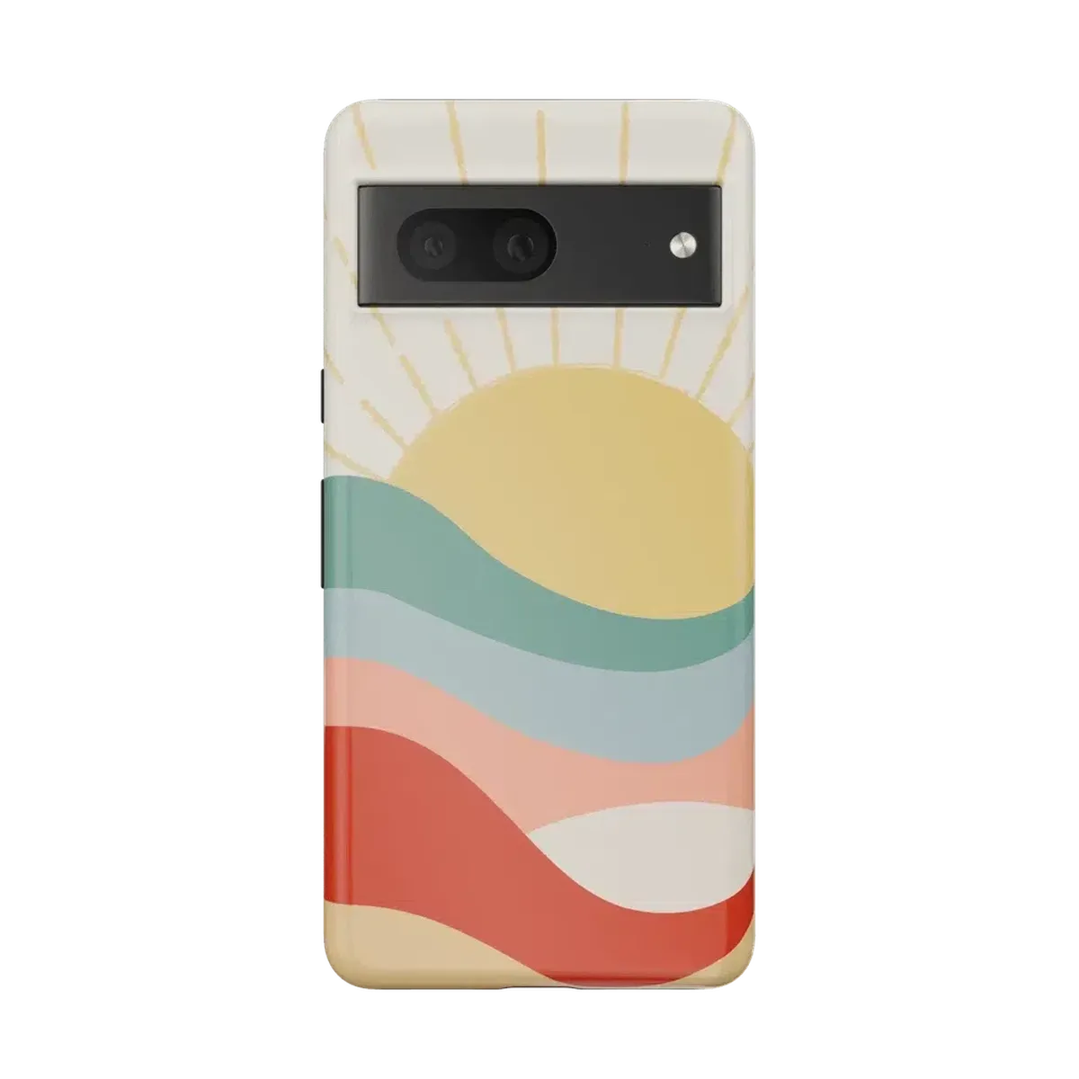 Here Comes the Sun | Colorblock Sunset Google Pixel Case - Image 7
