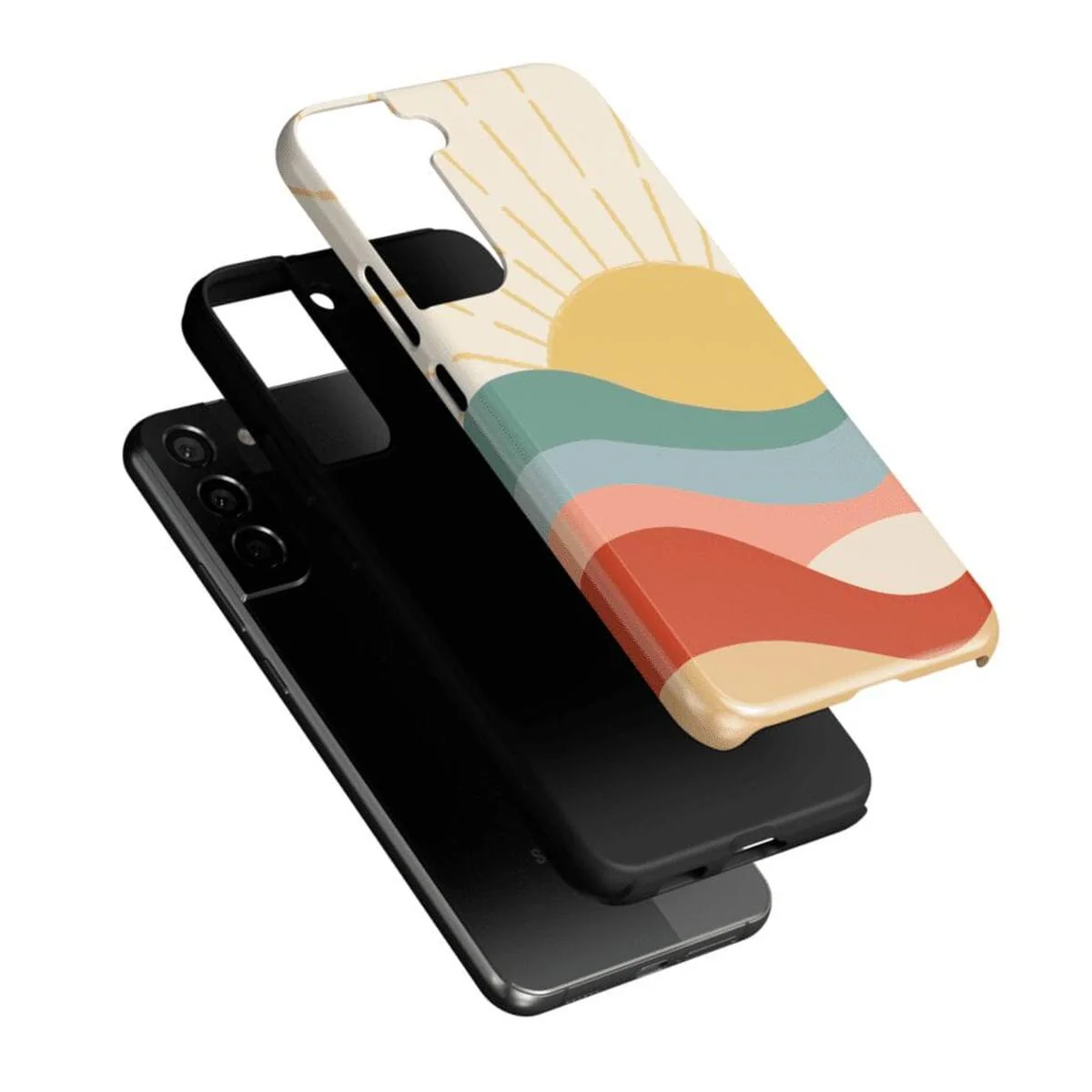 Here Comes the Sun | Colorblock Sunset Samsung Case - Image 24