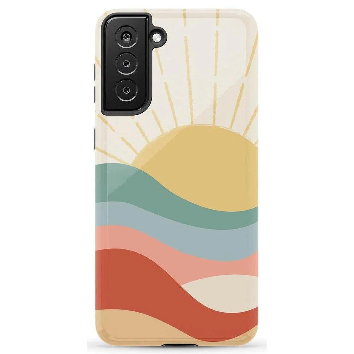 Here Comes the Sun | Colorblock Sunset Samsung Case - Image 31