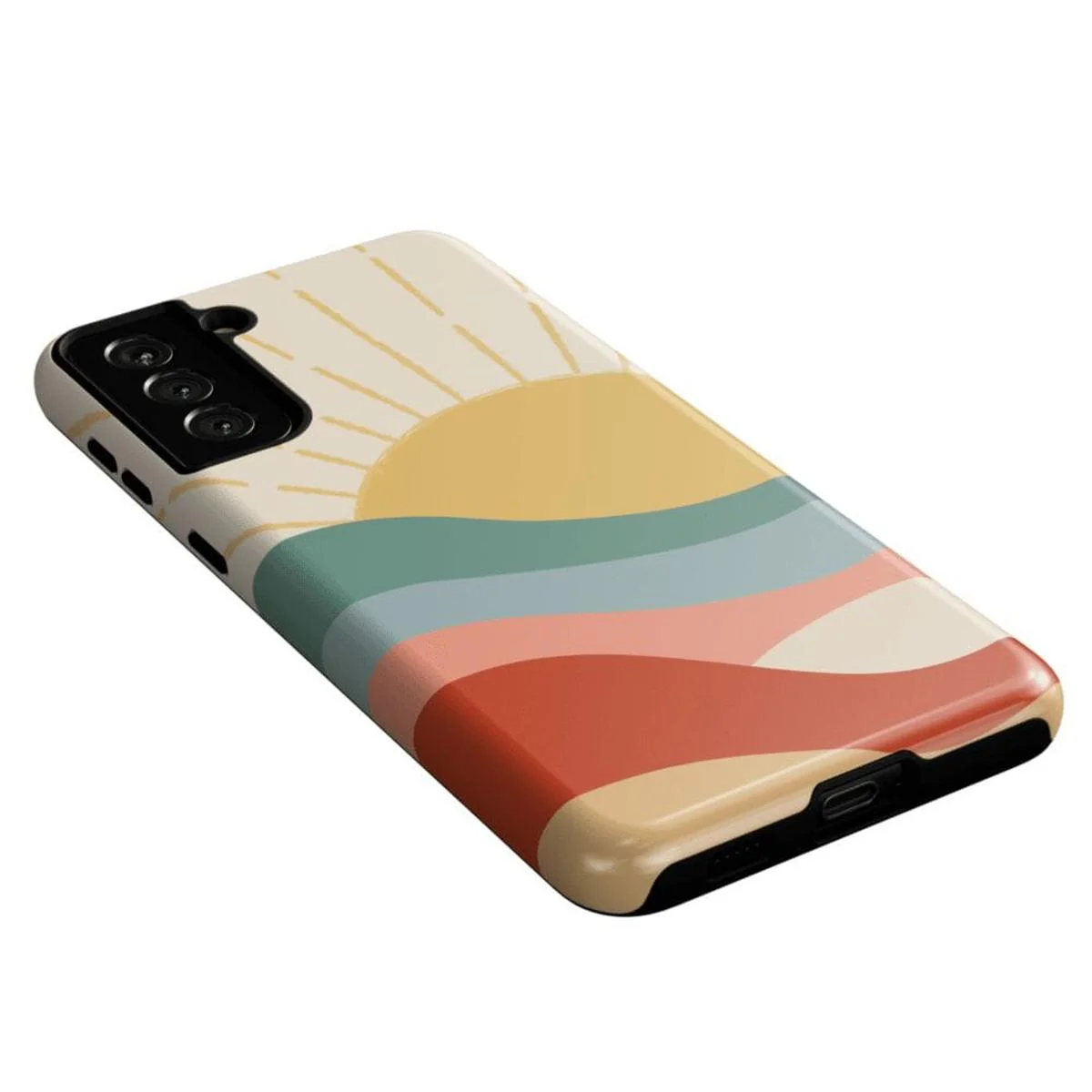 Here Comes the Sun | Colorblock Sunset Samsung Case - Image 32
