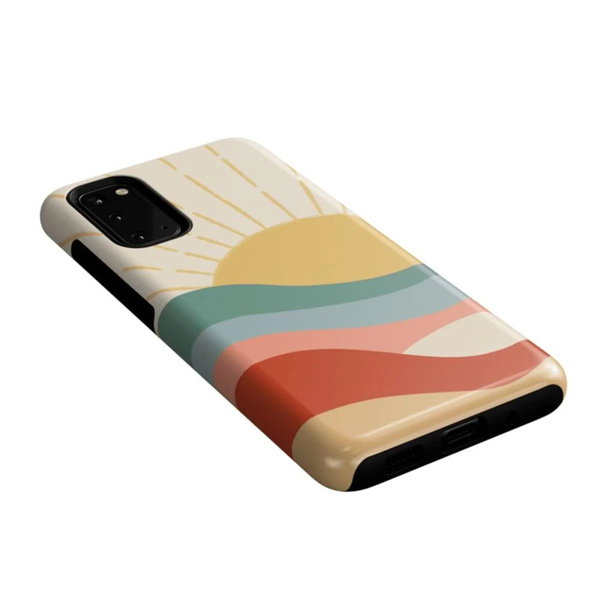 Here Comes the Sun | Colorblock Sunset Samsung Case - Image 44