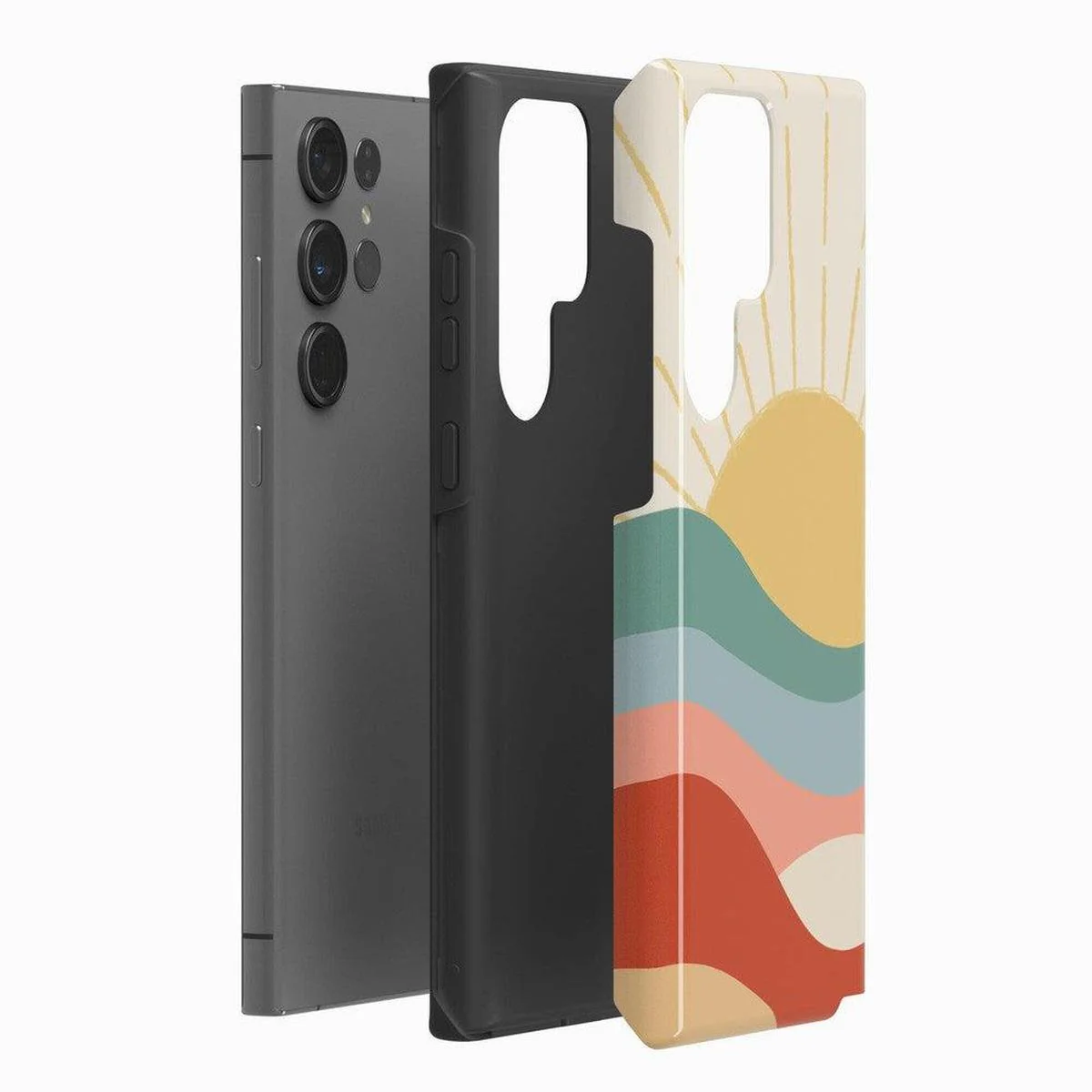 Here Comes the Sun | Colorblock Sunset Samsung Case - Image 6