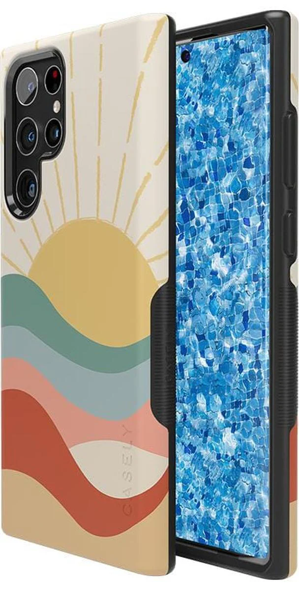 Here Comes the Sun | Colorblock Sunset Samsung Case - Image 5