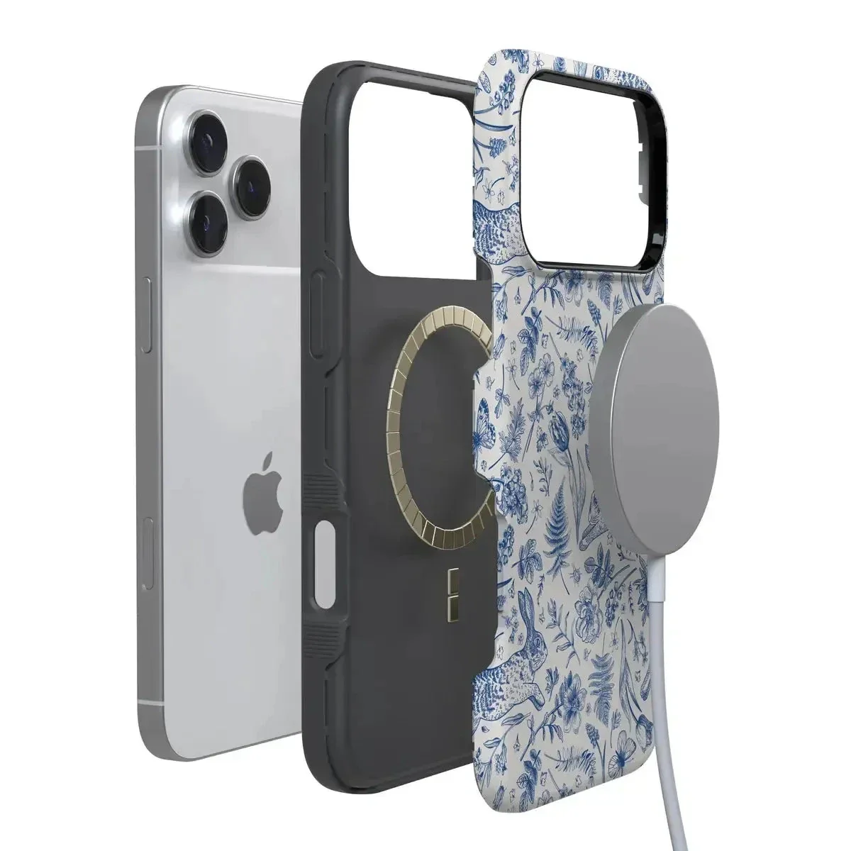 Hop & Bloom | Bunny Toile Case - Image 3