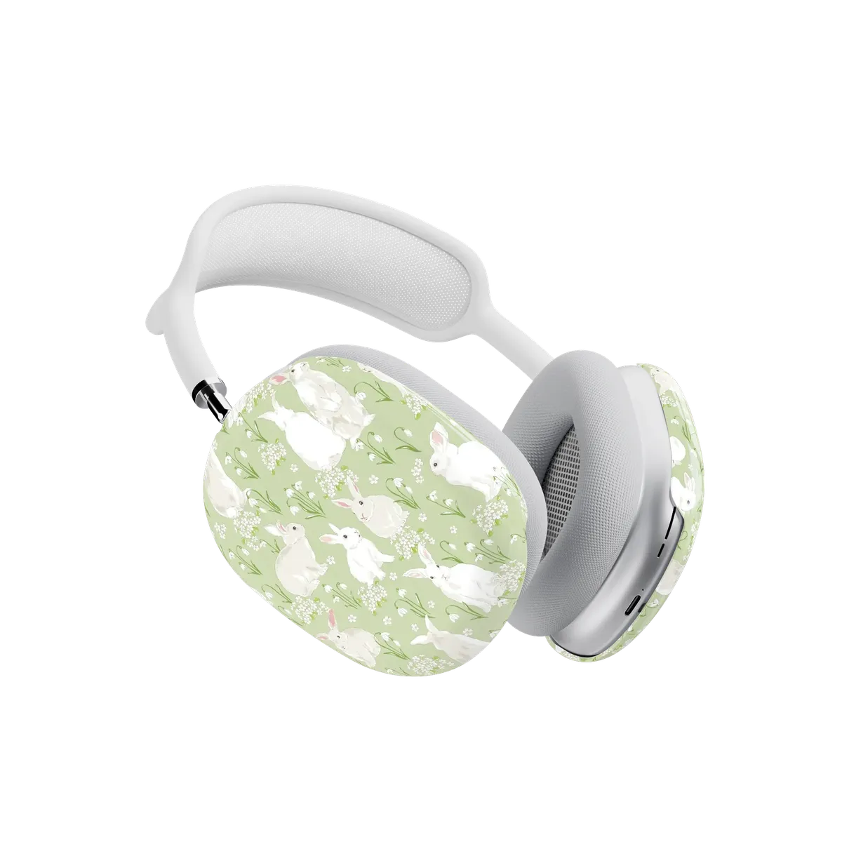 Hop to it | Green Bunny AirPods Max Case - Image 3