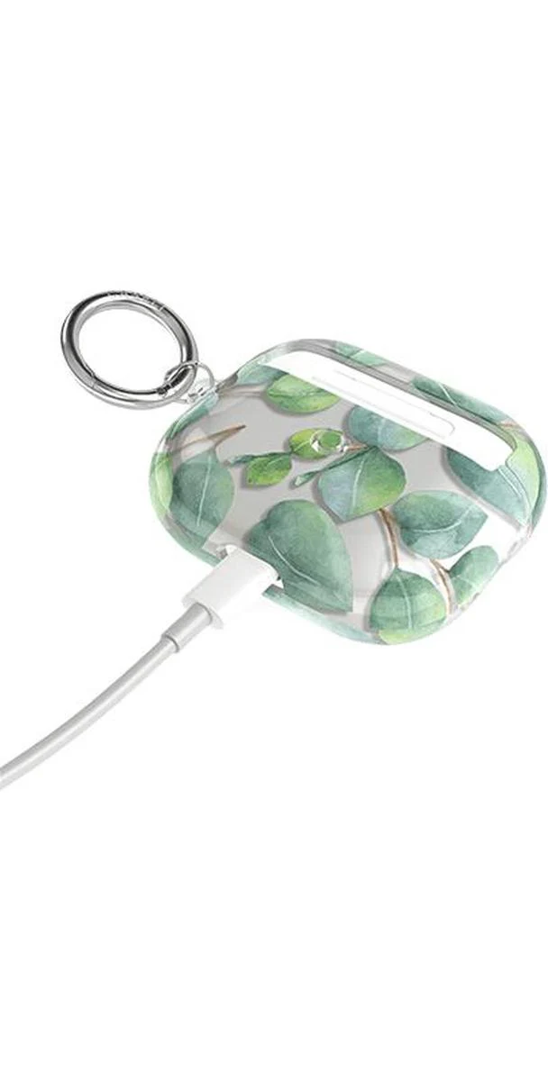 Leaf Me Alone | Green Floral Print AirPods Case - Image 6