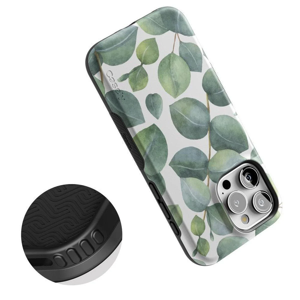 Leaf Me Alone | Green Floral Print Case - Image 85