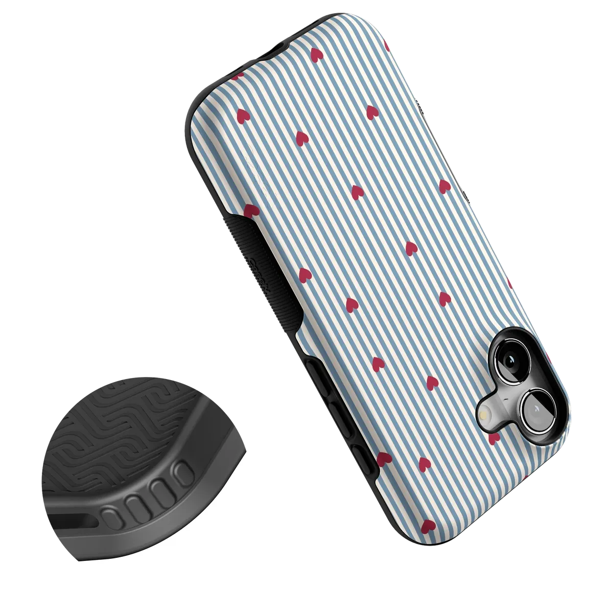 Love Lines | Blue Stripes Case - Image 29
