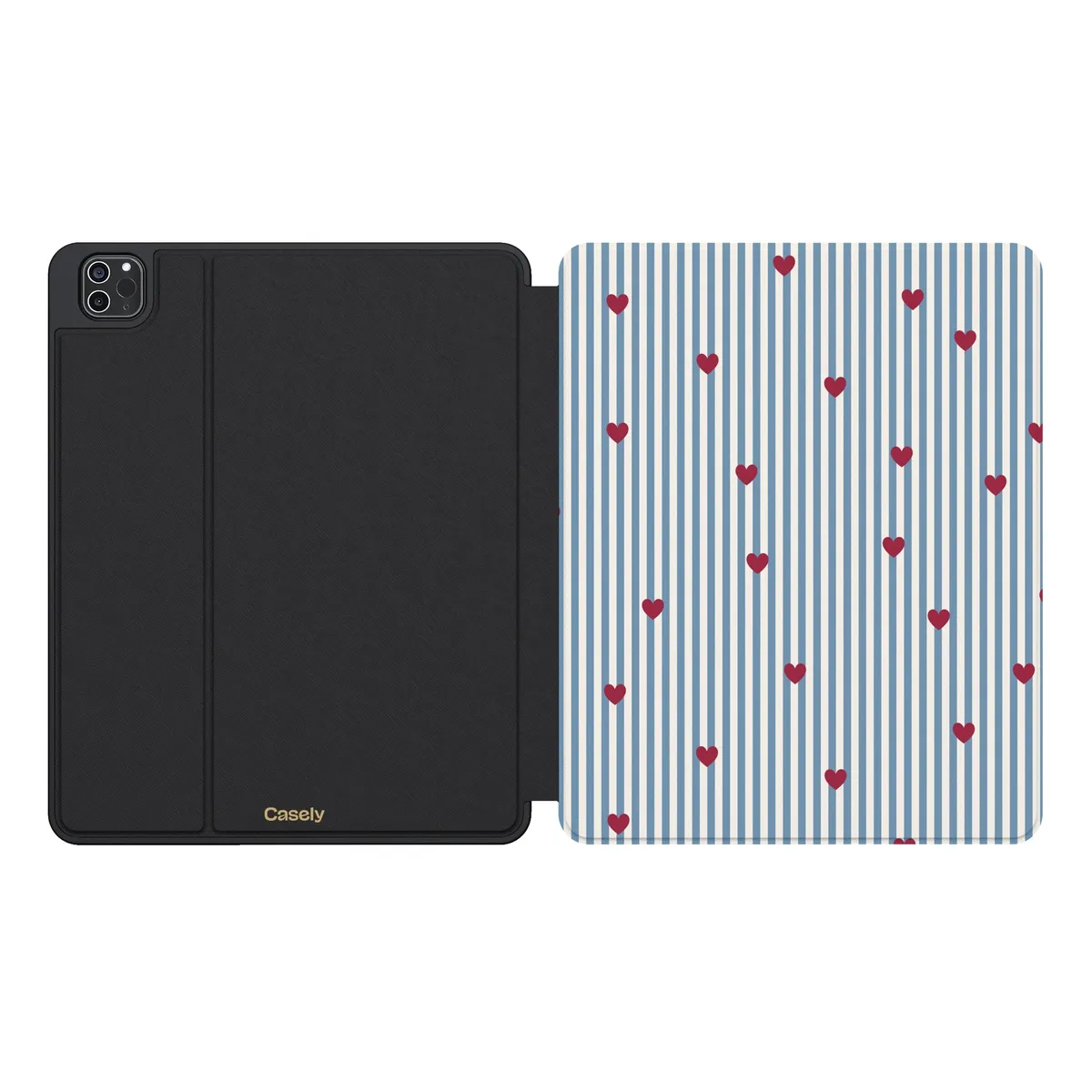 Love Lines | Blue Stripes iPad Case - Image 7