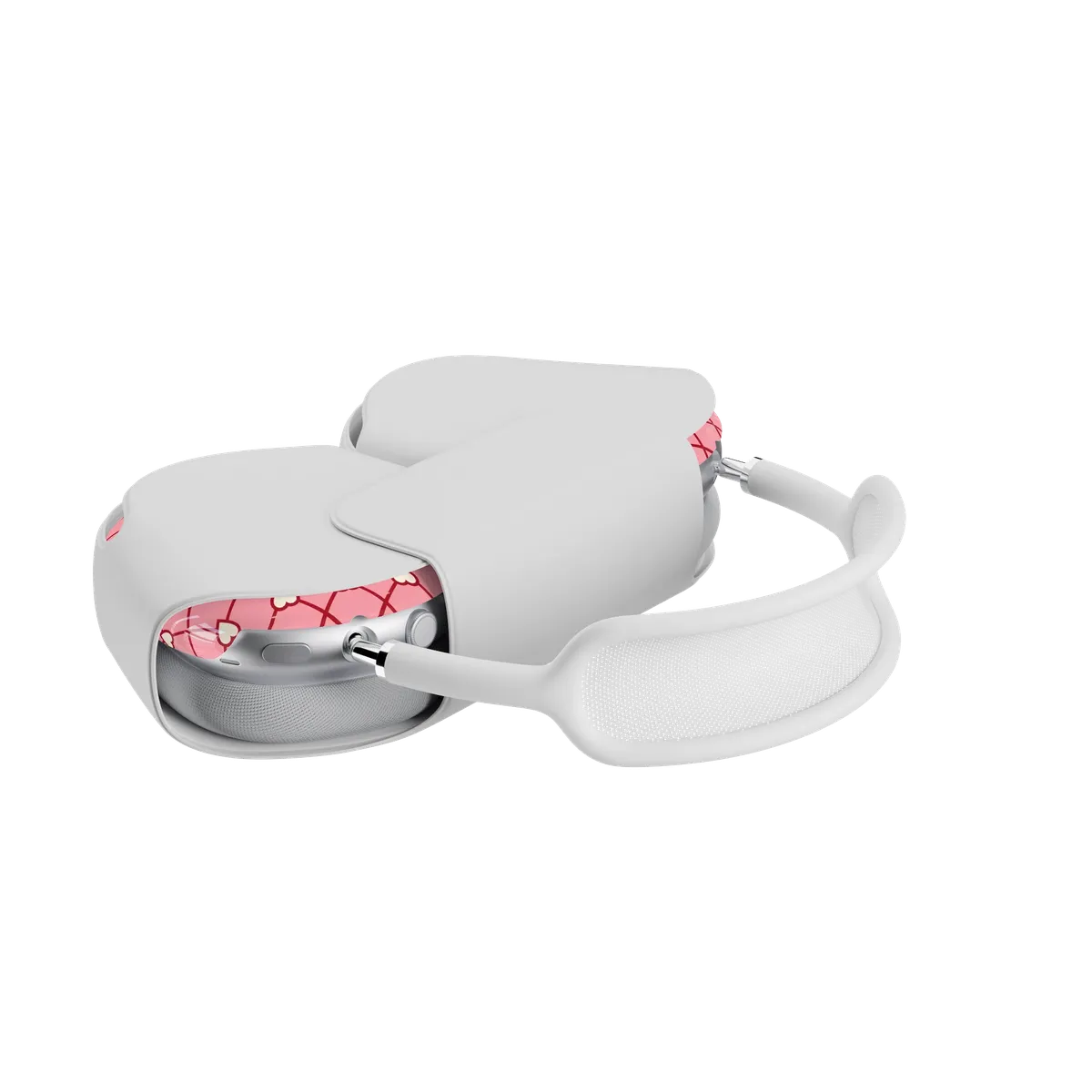 Love Locks | Pink Hearts AirPods Max Case - Image 8
